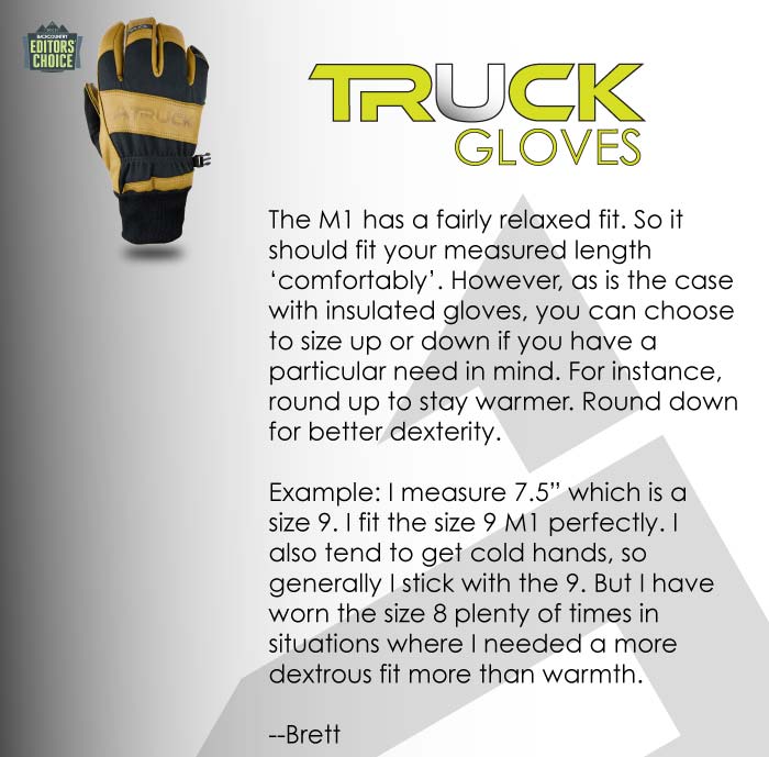 M1 Glove Fit Notes