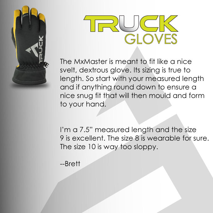 MxMaster Waterproof glove fit notes