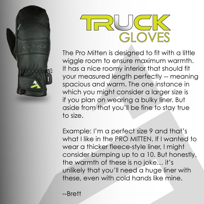 Pro Mitten goat skin leather fit notes