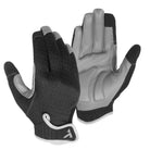 TRUCK Berm prototype glove in Ash, back of the hand and padded grey leather palm shown side by side