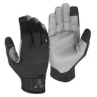 TRUCK Float prototype glove in Ash, back of the hand and grey leather palm shown side by side